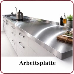 Edelstahl Arbeitsplatten nach Maß