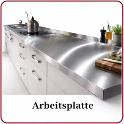 Edelstahl Arbeitsplatten nach Mass