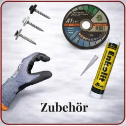 Zubehör, Handschuhe und Befestigungsmaterial