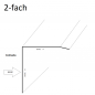 Preview: Skizze edelstahl Winkelprofil 2-fach Preview: Skizze edelstahl Winkelprofil 2-fach