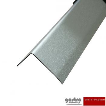 Edelstahl Kantenschutz Eckschiene 2000 oder 2500mm 40x65mm 3-fach gekantet. 