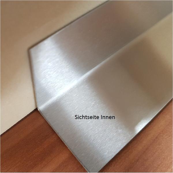 1500mm Edelstahl Winkel K240 geschliffen V2A 0,8mm stark Winkelblech Kantenschutz,kreativ bauen