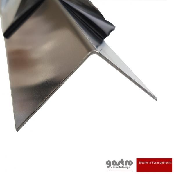 Aluminium Winkel L-Profil Winkelleiste Eckschutz Glatt Aluprofil Glatt natur 