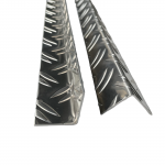 Aluminium Kanten und Treppenschutz Riffelblech Duett 2,5/4,0mm stark