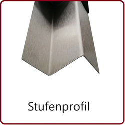 Z-Profile, Stufenprofil aus Alu, V2A